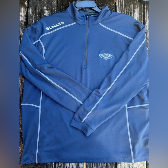 Columbia Golf New Orleans Pelicans Team Shotgun Quarter-Zip 2XL Pullover Jacket - Picture 3 of 6